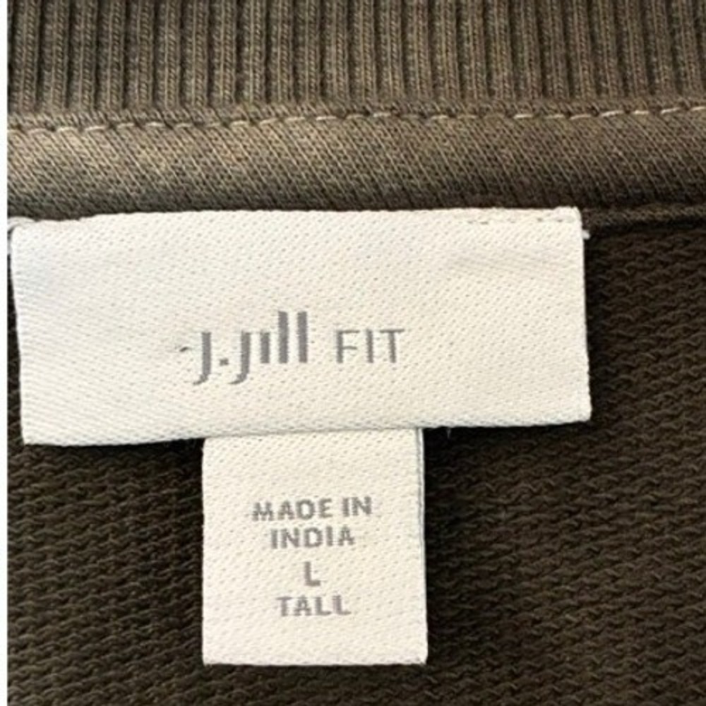 J. Jill Fit Sweatshirt Dress Womens Large Tall Brown Tie Dye NWOT Cotton Modal - Picture 3 of 6